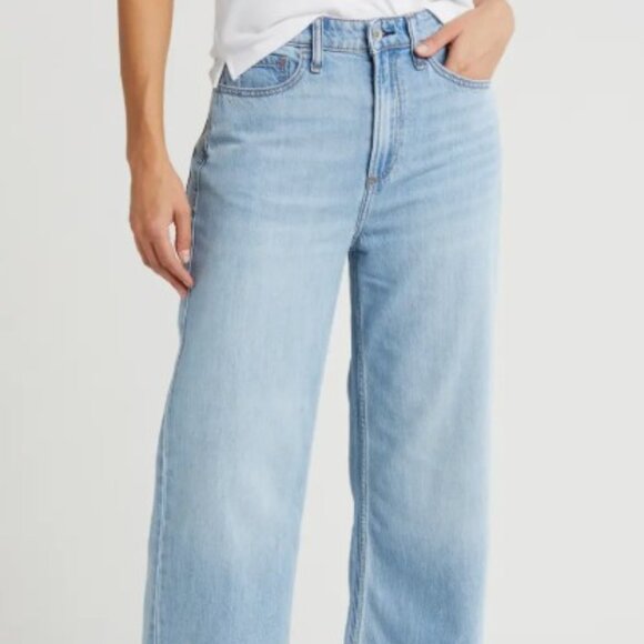 EXCELLENT! Rag & Bone Women’s Lori Mid-Rise Wide Leg Crop Jeans Size 27 - Picture 1 of 8